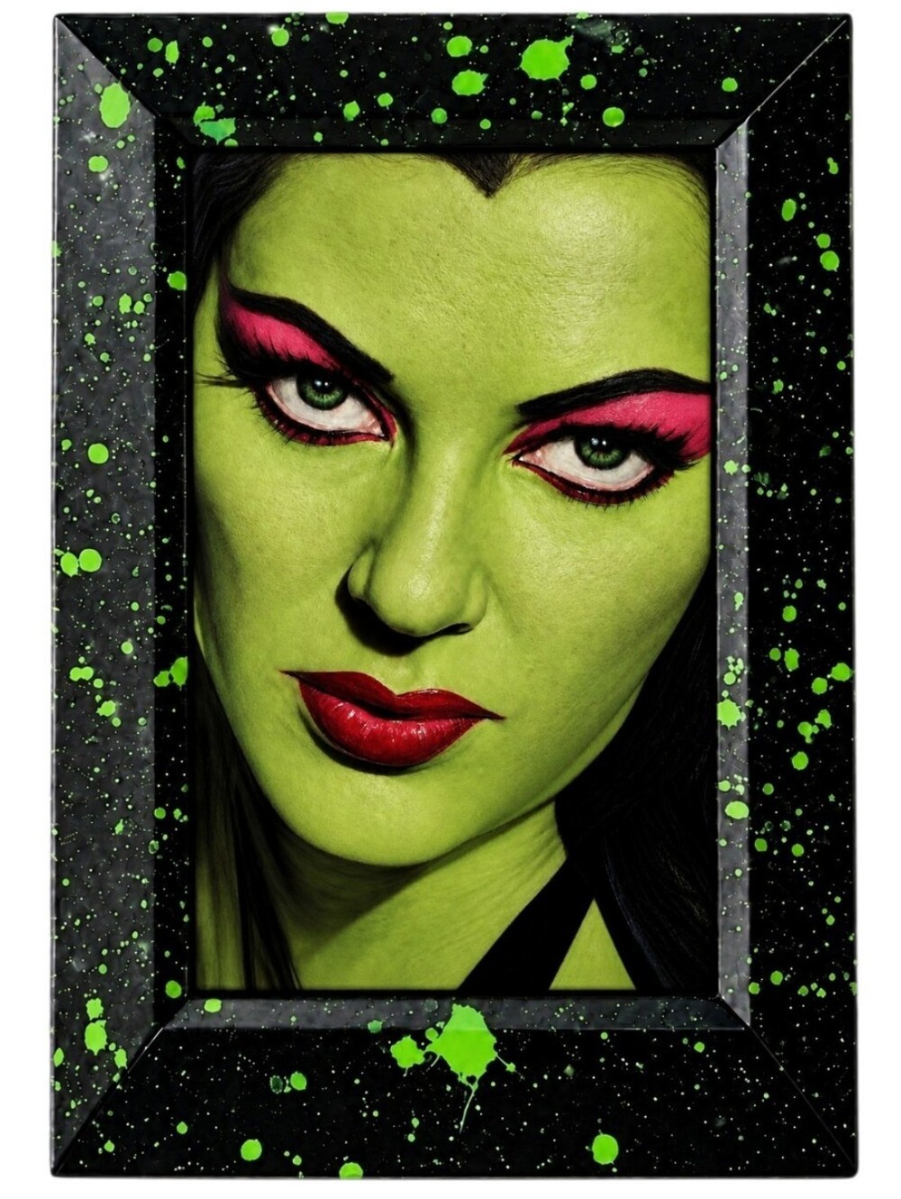 Lilly Munster The Munsters Vintage Red Lips Framed Horror  Goth Gothic Photo Art